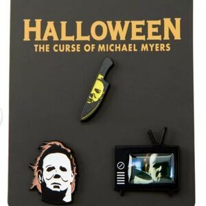 Miramax Halloween The Curse Of Michael Myers Enamel Pin Set